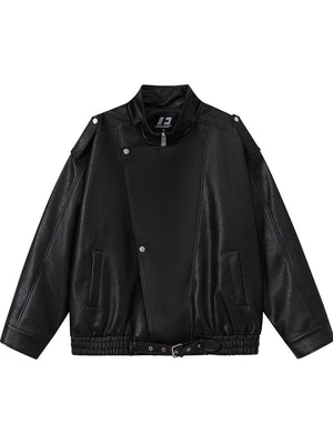 Veste de moto vintage en similicuir