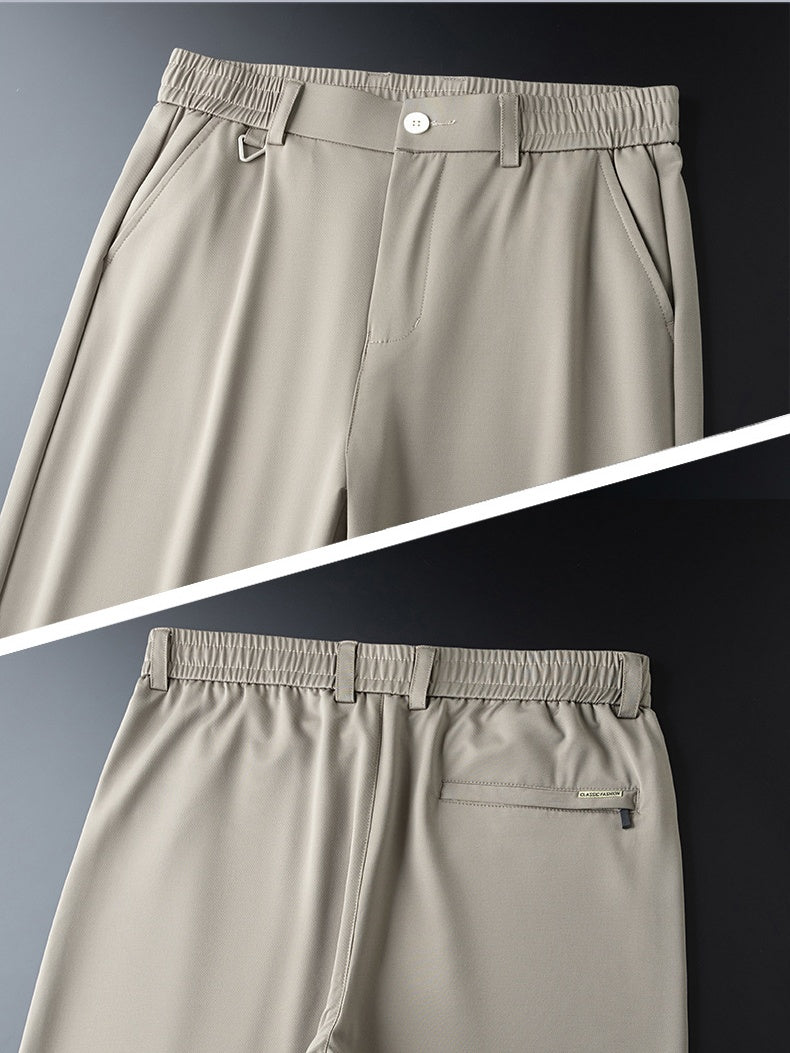 Icy Cool Non-iron Anti-wrinkle Straight-fit Pants