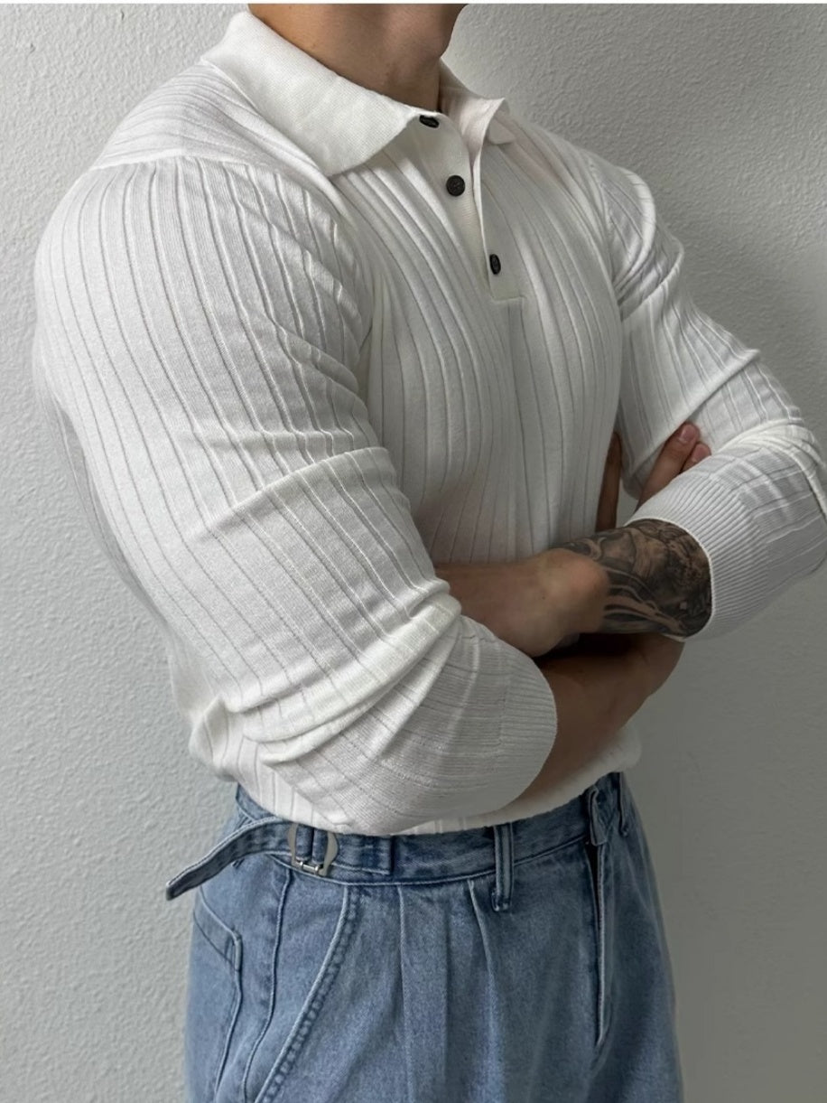 Slim-fit Knitting POLO Shirt