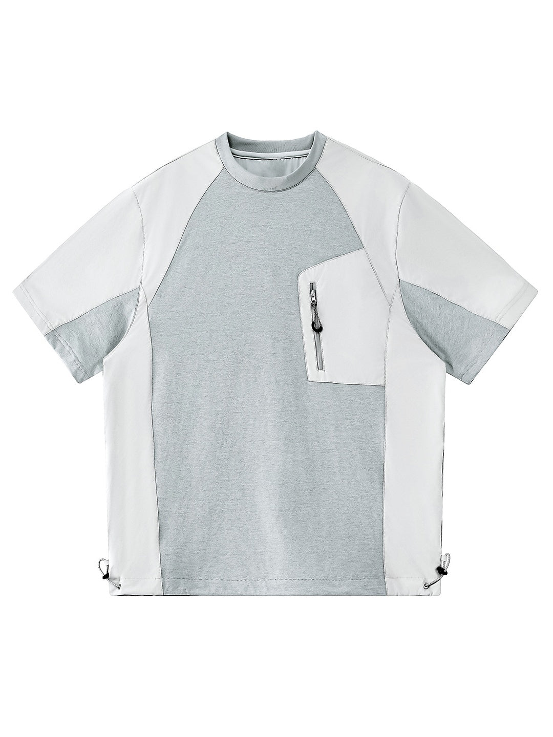 Color-blocked Patchwork Breathable Loose-fit T-shirts