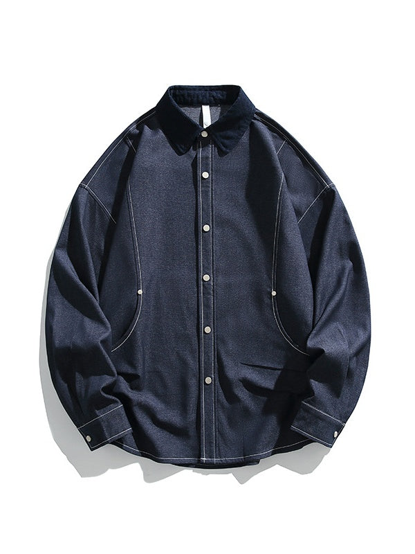 Color-blocked Studs Shirts