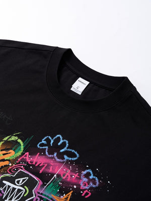 Graffiti Printed Loose-fit T-shirts