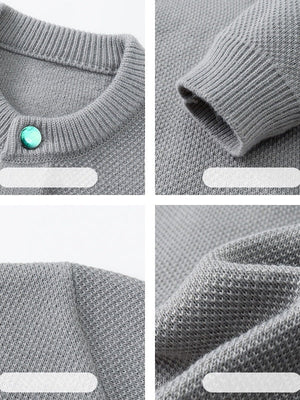 Turquoise Buttons Loose New Chinese Style Cardigans