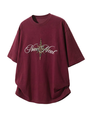 Leopard Print Retro Loose-fit T-shirts