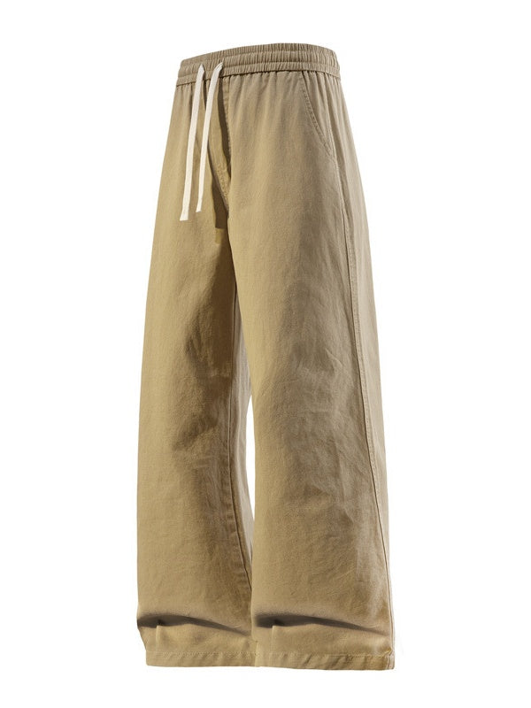 Washing Straight Wide-leg Jeans