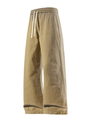 Washing Straight Wide-leg Jeans