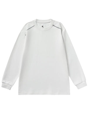 Crew Neck Loose-fit Sweatshirts&Hoodies