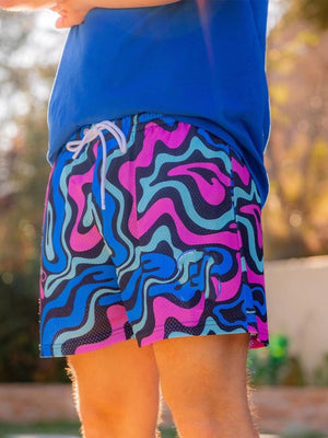 Mesh Quick-drying Loose-fit Four Points Fitness Shorts
