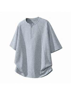 Half Zipper Stereo T-shirts