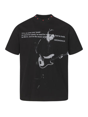 Quick-drying Rock Studs Printed T-shirt