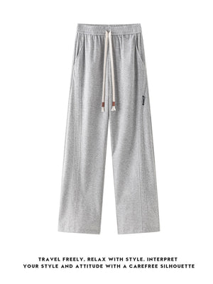 Patchwork-Jogginghose mit weitem Bein und lockerer Passform