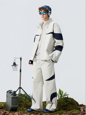 Patchwork Color-blocked 2-piece Sets