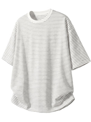 Simplicity Black And White Stripes T-shirts