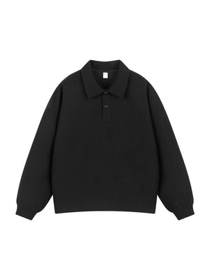 Solid Color Lapel Simplicity Polo