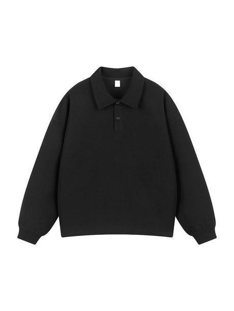 Solid Color Lapel Simplicity Polo