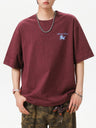 Retro Color-blocked Printed T-shirts