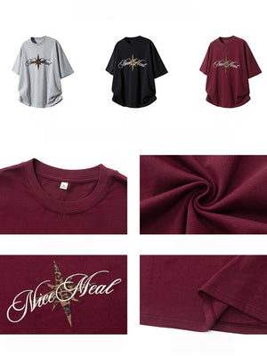 Leopard Print Retro Loose-fit T-shirts
