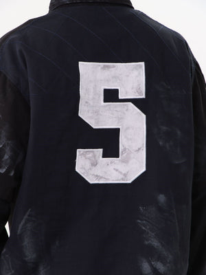 Wasteland Style American Jersey Fake Two Pieces Embroidery Polo Shirt