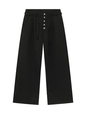 Double Pleat Loose-fit Straight-fit Dress Pants Pants