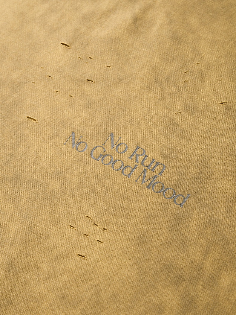 Tie-dye Cut Up Reflective Printed T-shirts