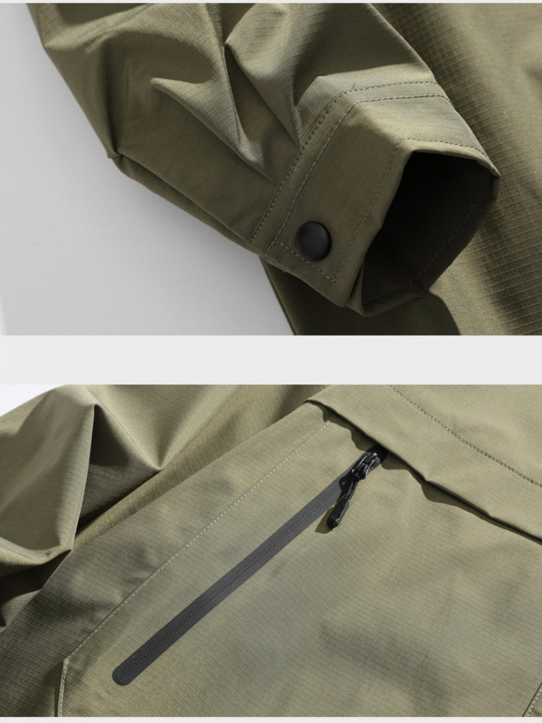 Plaid Tooling Loose Cityboy Long-sleeved Shirt