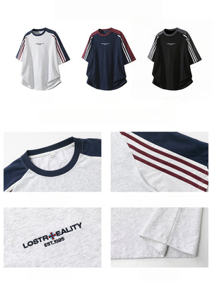 Color-blocked Ins Patchwork T-shirts