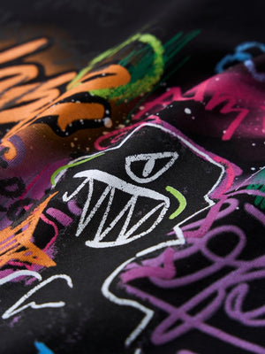 Graffiti Printed Loose-fit T-shirts