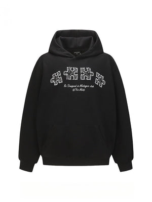 Beaded Embroidery Loose Hoodies