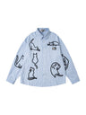 Liber Autumn Neutral wear Printed Stripes Shirts