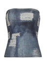 Liber Summer Women's Navel Printed Tank tops&Camis
