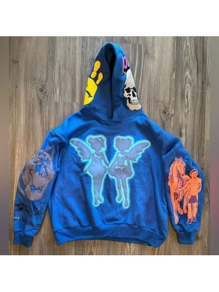 Liber Autumn Neutral wear 3D pattern 3D effects Sweatshirts&Hoodies