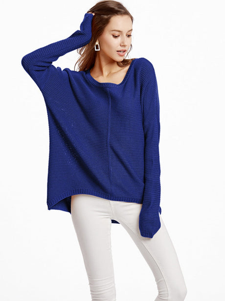 Liber Autumn women's patchwork raglan sleeve knitted pullover mesh see-through top