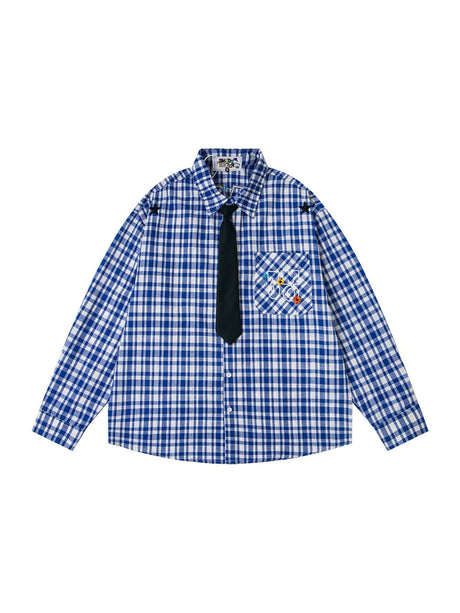 Tie Plaid Shirts