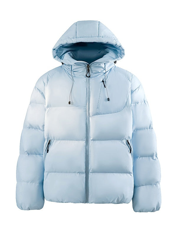 Light Outdoor Thickening Keep Warm Hooded Cotton Clothes Coat