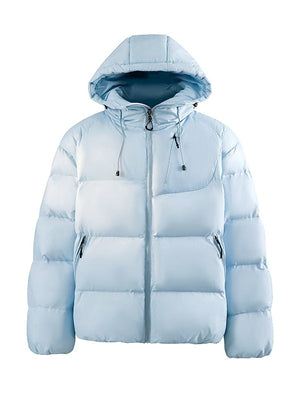 Light Outdoor Thickening Keep Warm Hooded Cotton Clothes Coat