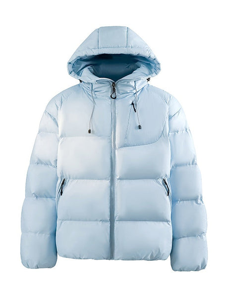 Light Outdoor Thickening Keep Warm Hooded Cotton Clothes Coat