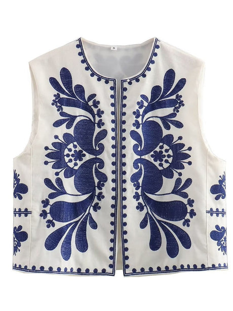 Liber Gothic Women's Embroidery Vests