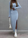 Liber Autumn Women's Thread Solid Color 2-piece Sets