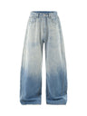 Gradient Grind Old Wide-leg Leisure Jeans