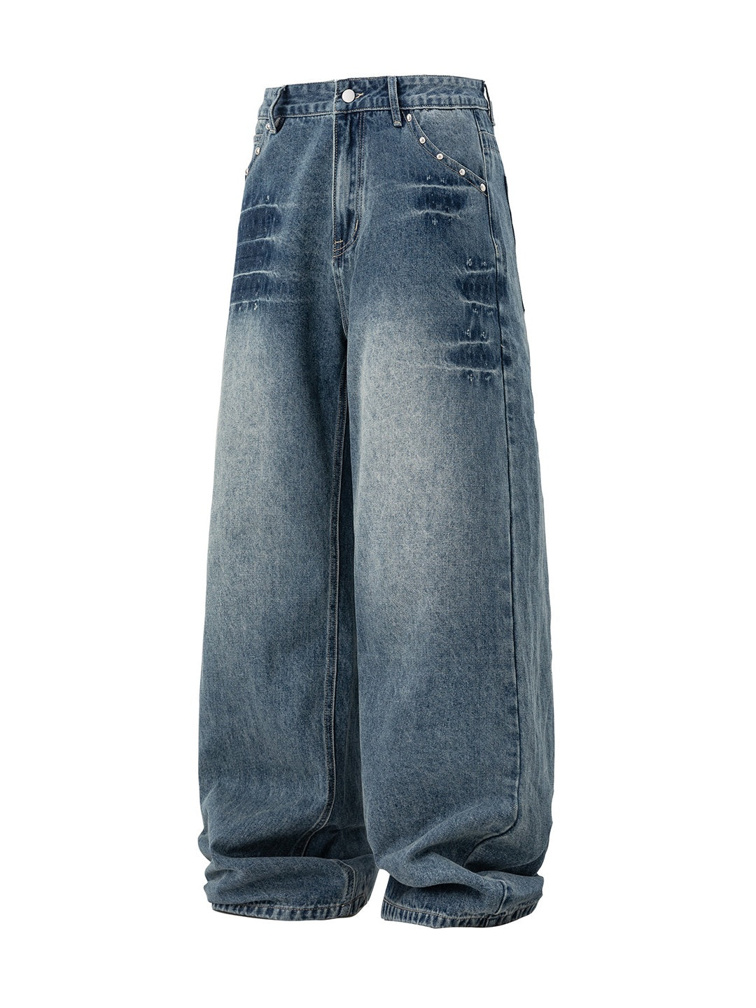 Liber Autumn Men's Pocket decoration Jeans