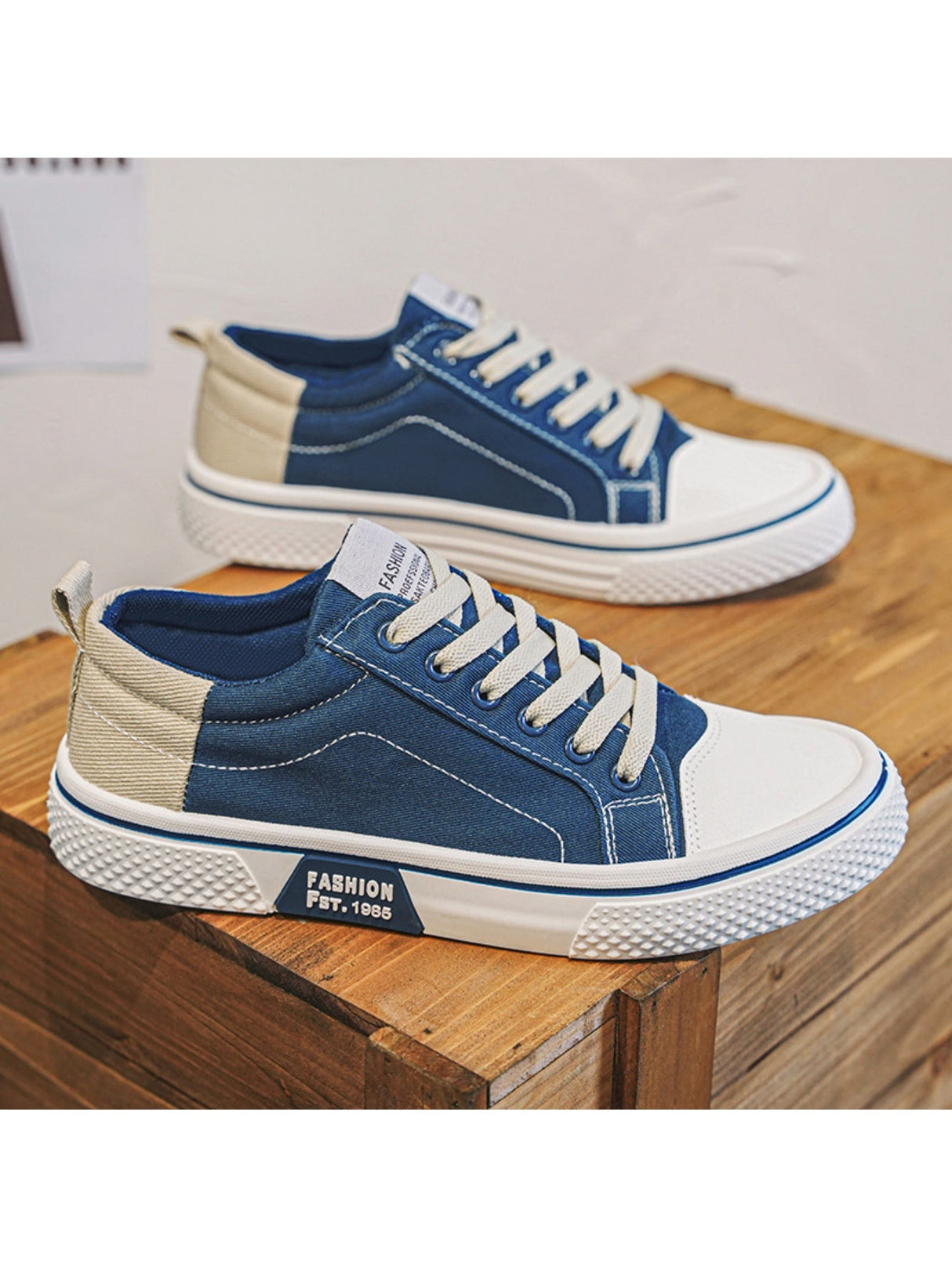 Liber Four Seasons Colorblock Canvas Men's Casual Sports Shoes