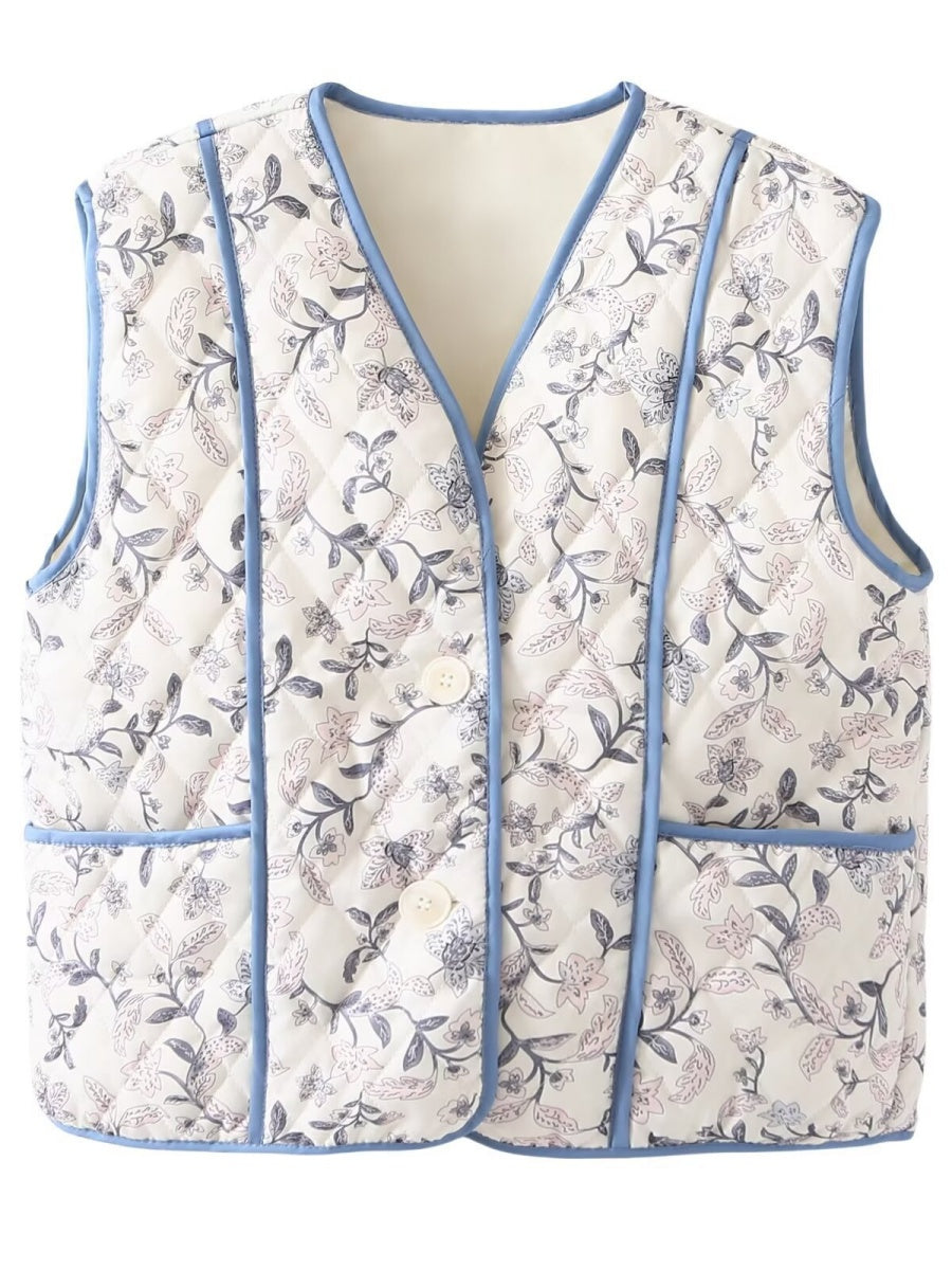 Liber European and American style Women's Printed Vests