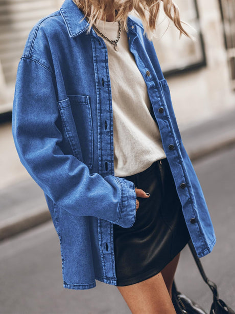 Liber Spring Women's Lapel Solid Color Jackets