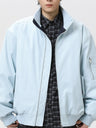 Cleanfit Triple-proof Warm High-collar Flight Jacket In Dark Red