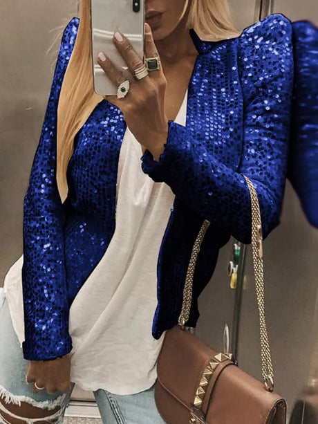 Liber Autumn Women's Sequins Blazers