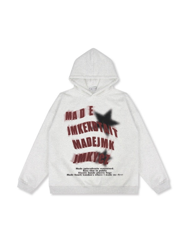 Liber Autumn Neutral wear Printed Star Sweatshirts&Hoodies