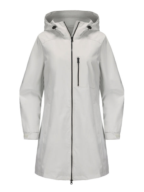 Outdoor Sports Water Proof Hooded Long Sleeve Loose Leisure Windproof Zipper Jackets
