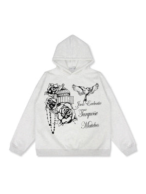 Liber Autumn Neutral wear Printed Letter Sweatshirts&Hoodies