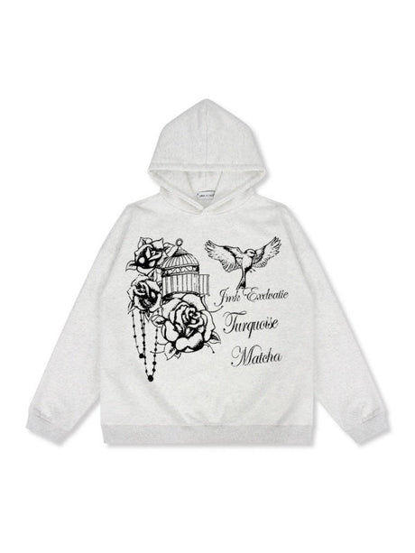 Liber Autumn Neutral wear Printed Letter Sweatshirts&Hoodies