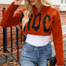 Hooded Shorts Letter Sweater
